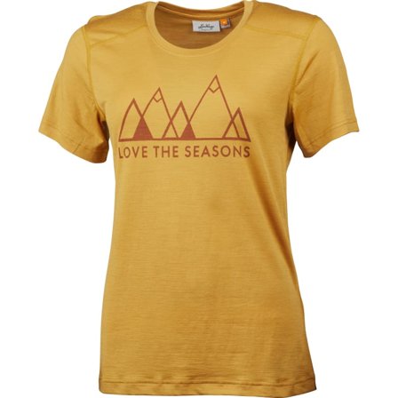 Lundhags Merino Light Women's Fjell Tee Women short-sleeved sweaters Yellow L