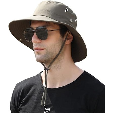 Sommerhatt for menn, bredbremmet caps, solhatt for damer, for fotturer og fiske