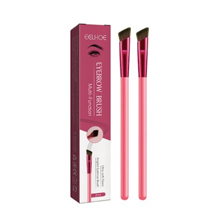 2 st Makeup Brush Foundation Eyebrow Brush 4 i 1 Multifunktion