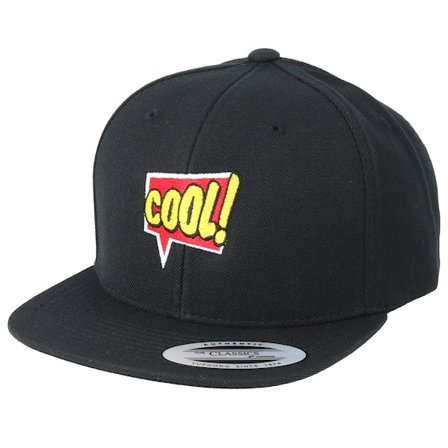 BOOM - Černá snapback Kšiltovka - Kids Cool Talk Black Kids Snapback @ Hatstore