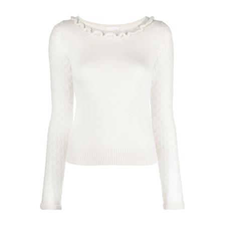 See by Chloé, Sweater Wit, Dames, Maat:XS,alpaca