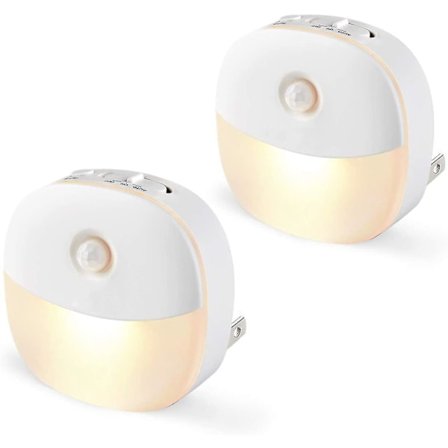 Automatisk Tænd/Sluk Stikkontakt LED Bevægelsessensor Natlys