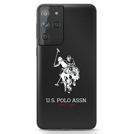 US Polo kiiltävä iso logo tapauksessa Samsung Galaxy S21 Ultra - musta