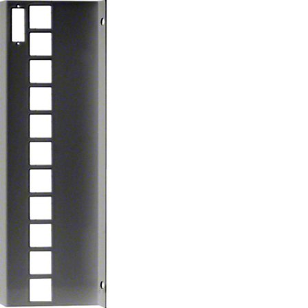 Hager FZ011KS Hållare 11 x RJ45 Grå, Elfördelning & strömförsörjning