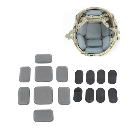 Hjelmpude 8 dele Velcro nem at rengøre nem montering behagelig at bære hjelmpude til FMA hjelm