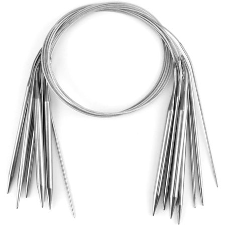 Rundstickor, 80 cm långa för stickprojekt, 2 mm, 3 mm, 4 mm, 4,5 mm, 5 mm, 6 mm, 7 mm, 8 mm