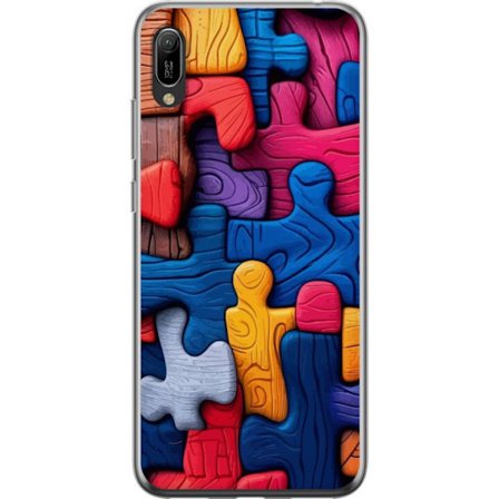 Yhteensopiva Puhelinkuori Huawei Huawei Y6 Pro (2019) Leikkisä kuvitus Stitchin kanssa vaaleanpunaisissa omenoissa pehmeässä pastellidesignissa, jo