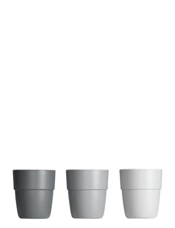 Yummy Mini Mug 3-Pack Home Meal Time Cups & Mugs Cups Harmaa D By Deer