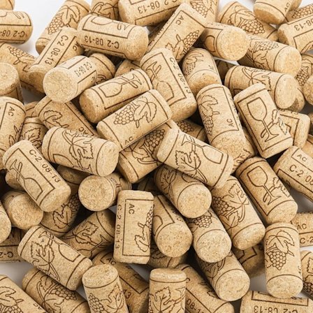 150 st Naturliga Vinkorkar 44x22mm Premium Raka Korkproppar Naturliga Träkorkar Utmärkt för Flaskor med Vin, Öl