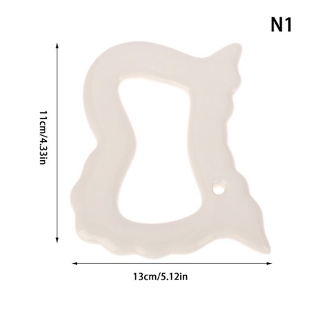 Keramisk skrapbräda skrapplatta Facial Gua Sha Tool