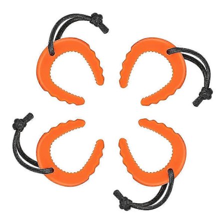 4-pack Dörrstopp för Första Insatspersoner, Dörrspärr för Polisen, Akutsjukvård, Dörrstopp Kil Orange