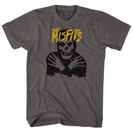The Misfits T-shirt Klassisk Skull Yellow Logo Misfits Shirt