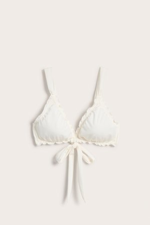 Kappahl | Rintaliivit, joissa solmittavat nauhat | Luonnonvalkoinen