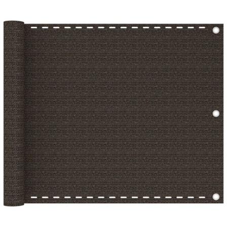 Vidaxl Balkongskärm Brun 75x300 Cm Hdpe Brun