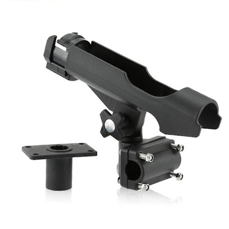 Stangstativ for fiske - Bset Matel Rest, justerbar, avtakbar, 360 graders støtte for kajakk/båt, verktøy, tilbehør, stangbrakett