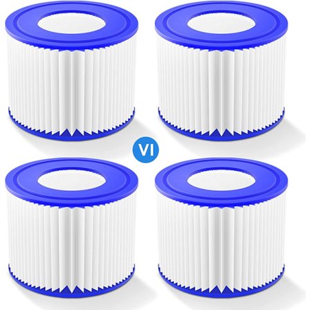(4) Uendelig skru-inn spa-filter, filterpatron for Clever Spa