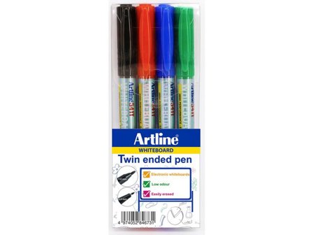 ARTLINE Whiteboardpenna 541T 4 färger 4/fp - Lyreco - Kontorsmaterial - Pennor - Whiteboardpennor - Rund spets