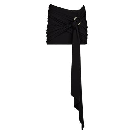 The Attico Fran mini Rok , Zwart , Dames , Maat: S Korte rokken