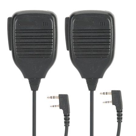 2st Handhållen 2-vägs Radiomikrofon Walkie Talkie MIC för Baofeng 21 K Head Intercom