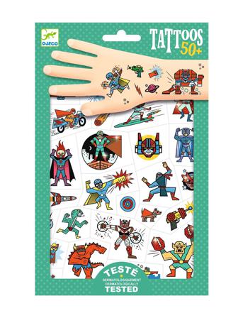 Heroes Vs Villains Toys Creativity Drawing & Crafts Craft Tattoos Monivärinen/Kuvioitu Djeco