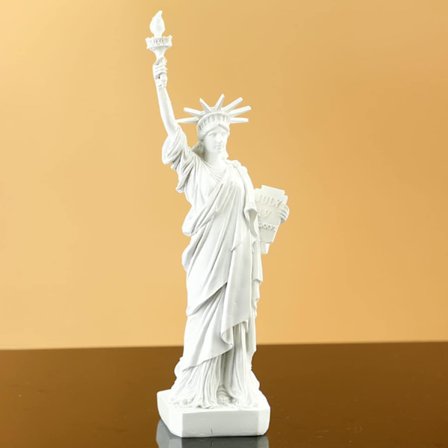 Frihetsgudinnan staty, dekorativa statyer, heminredning, antik grekisk staty, skrivbordsdekorationer, polyresinskulptur (vit)