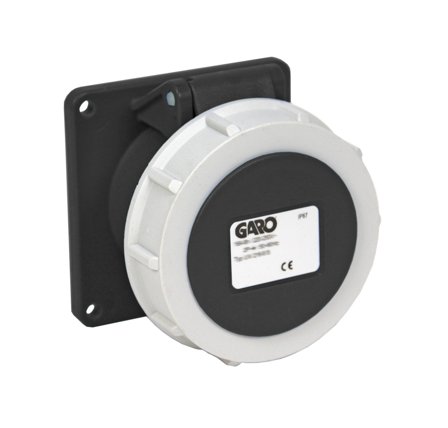 Garo UIV 332-7 S Paneluttak IP67, 4-polet, 32 A Svart, 7 h, Stikkontakter & kabler