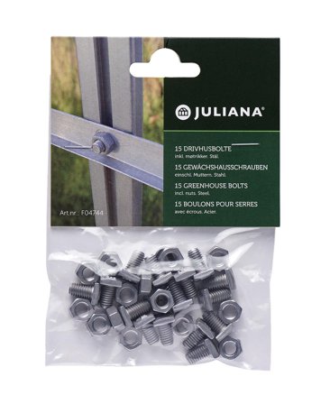 Juliana F04744 Bult 15-pack, stål, Växthus & orangerier