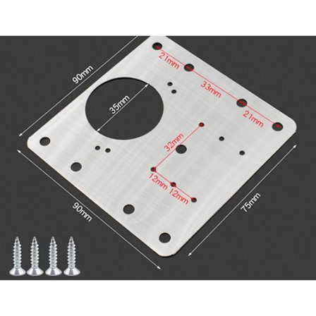 Rostfri skåpdörrs gångjärnsreparationsplatta möbelskåp