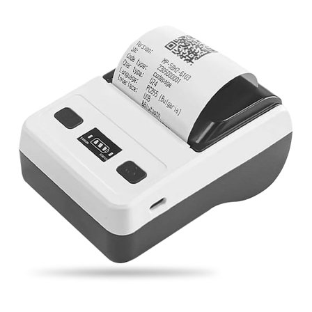 EU 58mm kannettava Bluetooth-lämpökuititulostin - USB-yhteys, yhteensopiva Androidin, iOS:n ja Windowsin kanssa White