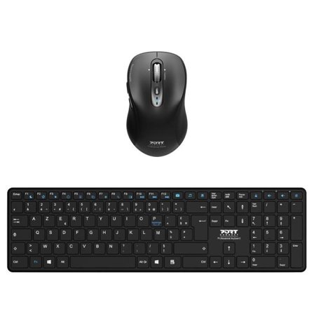 PORT DESIGNS Full Size Wireless Keyboard and Mouse Combo (Nordic Layout)