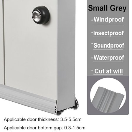 96cm Dør Bund Tætningsliste Støjreduktion LILLE GRÅ LILLE