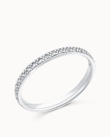 Eternity Ring Jessica 18K White Gold - Natural Diamonds från VANBRUUN
