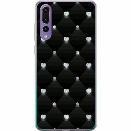 Huawei P20 Pro Genomskinligt Skal Bling Heart