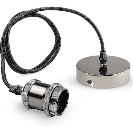 Vintage Hengelampe Armatur E27 Lampeholder Hengende Sett