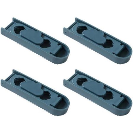 4 st blå fixeringsklämmor för lakan, påslakan, täcke och