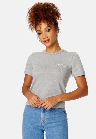 Juicy Couture Recycled Haylee T-Shirt SIlver Marl Klær