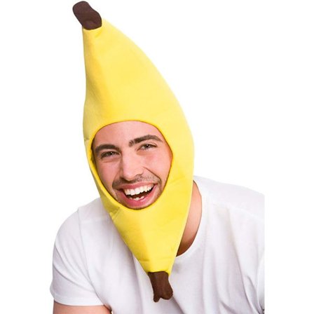REA Wicked Costumes sjov banan gul hat unisex til voksne