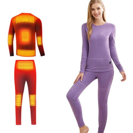 Heating Thermal Underwear Set For Men Women,usb Electric Heated Underw