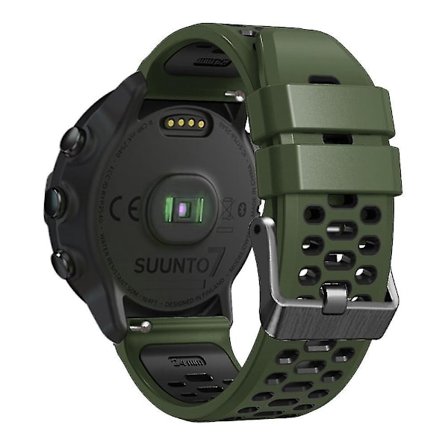 Til Suunto 7 / 9 / 9 Baro Dobbelt-farvet Silikon Urrem 24mm Multi-hul Design Hurtigudløsning Håndledsrem