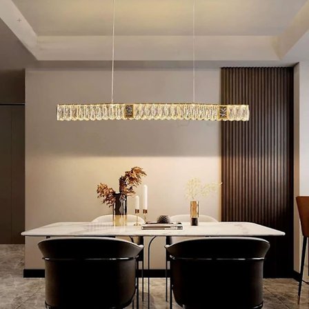 100 cm riippuvalaisin, moderni muotoilu, ruostumaton teräs