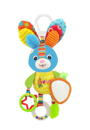 Happy Baby Activity Hanger Rabbit Blue Babyleksaker Unisex ONESIZE