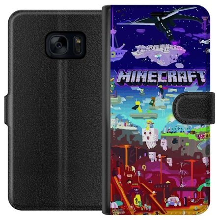 Kompatibelt Plånboksfodral till Samsung Samsung Galaxy S7 Minecraft