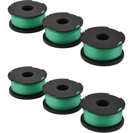 6 stk. Græstrimmer Spole Line Plæneklipper Reservedel til Black & Decker Gl7033 Gl8033 Gl9035[PB]