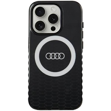 Audi IML Big Logo MagSafe-fodral för iPhone 15 Pro - svart