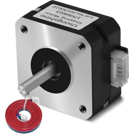 Nema 17 Trinmotor Bipolar til 3D-printerekstruder 4.1V 1A 13 (18.4Oz.In) 4 Ledninger med 1M Kabel