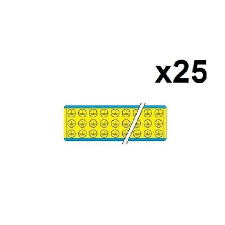 Brady Sæt på 25 stk Spændingsmarkør Sim Ter 13 Rør & Spændingsmarkører - Jordsymbol 244824 Y140832