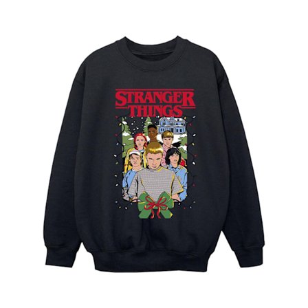 Netflix Girls Stranger Things Jul Affisch Sweatshirt 7-8 År