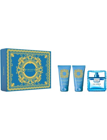 Versace Fragrance Gift Set Eau Fraiche Pour Homme Edt + Shower Gel + After Shave Balm - Nude - 100 ML