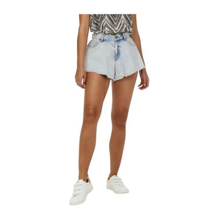 Only Chiara Wave Korte Broek , Blauw , Dames , Maat: XS