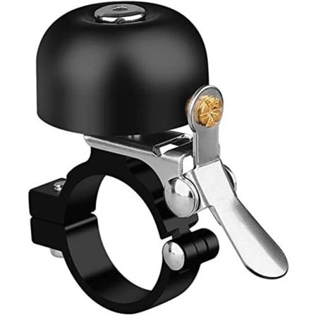 Klassisk cykelklokke med høj og tydelig lyd i messing